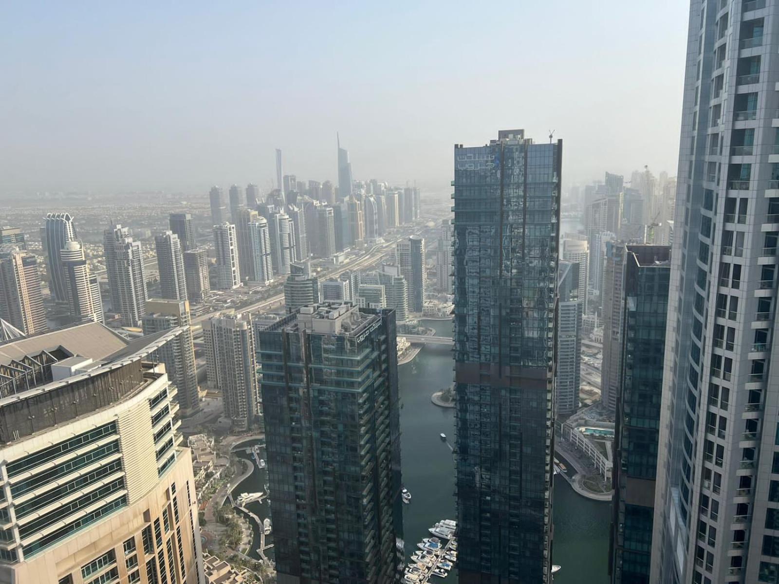 High Floor With City Skyline & Burj Khalifa View 3 Bedroom Unit Marina دبي المظهر الخارجي الصورة